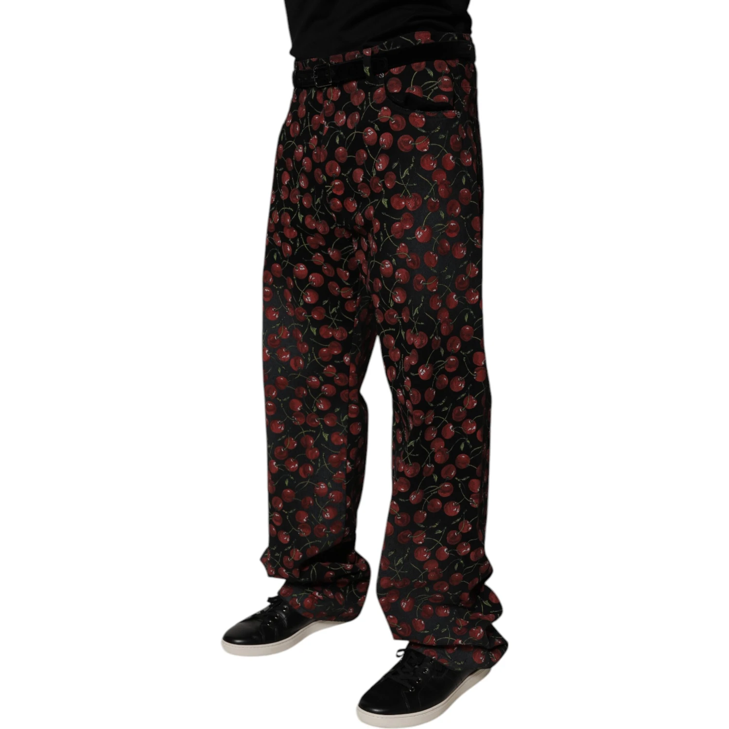 Black Cherry Cotton Straight Men Denim Jeans