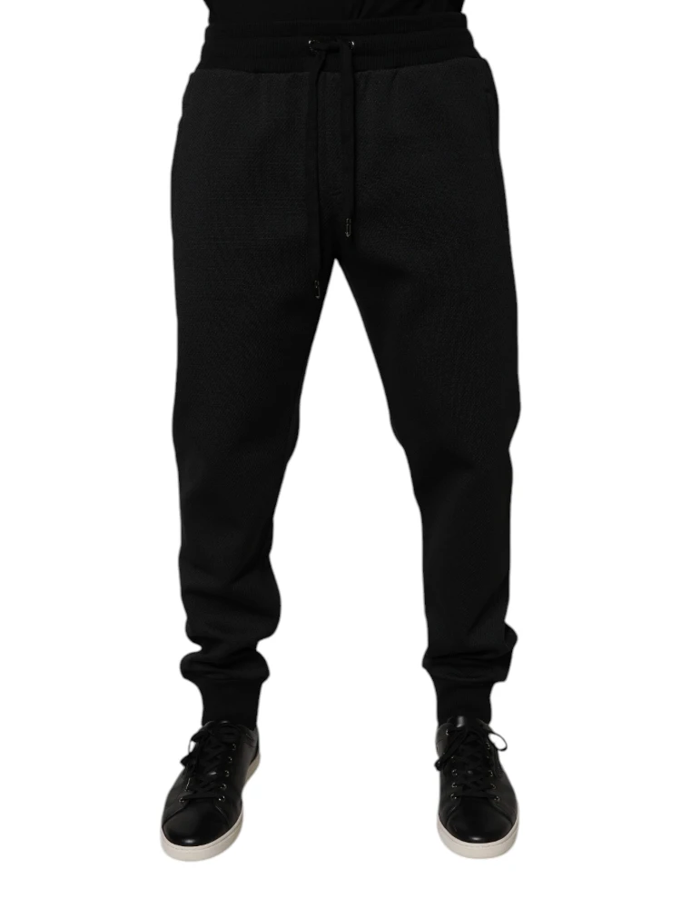Black Polyester Men Jogger Sweatpants Pants alternative