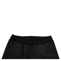 Black Polyester Men Jogger Sweatpants Pants