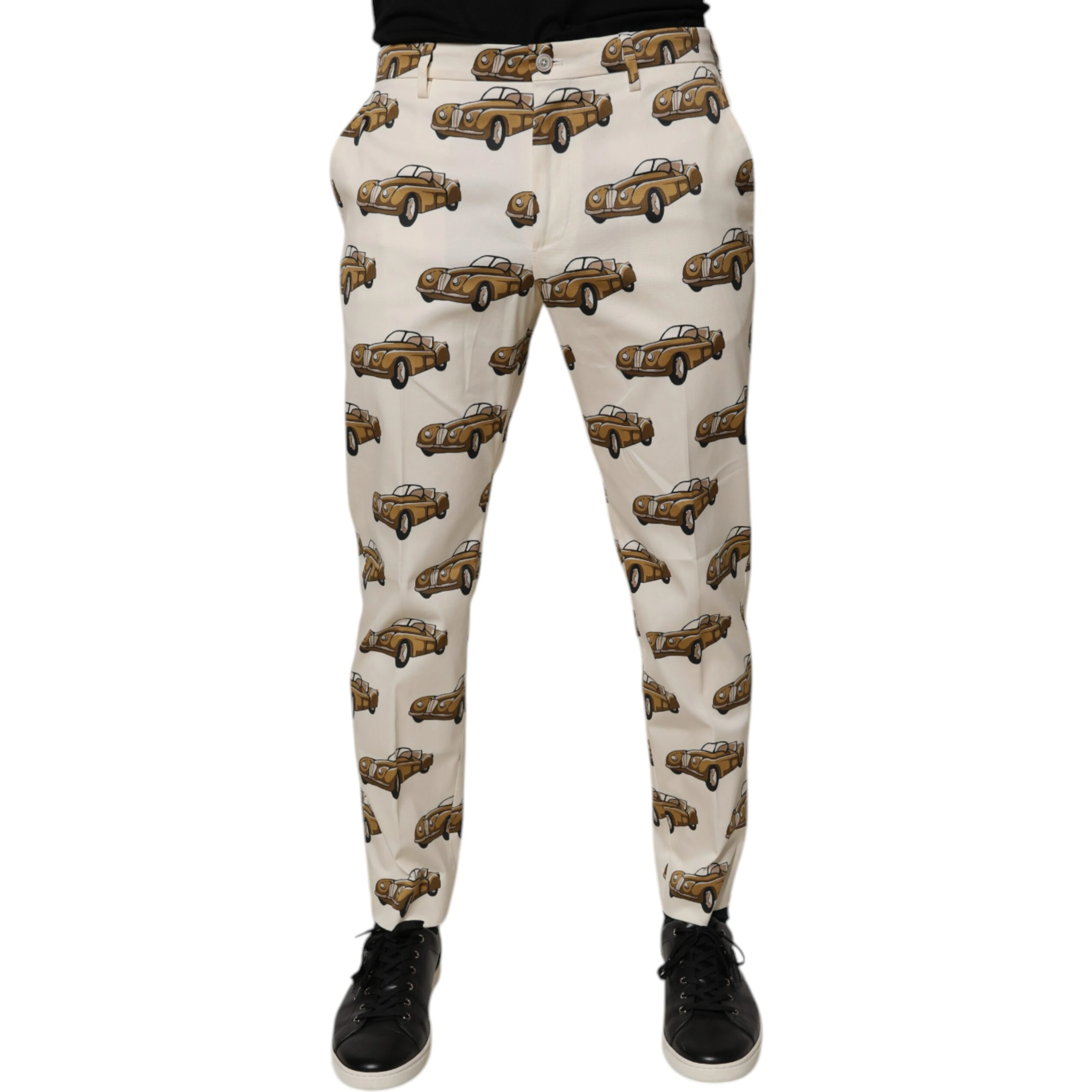 Off White Cars Cotton Skinny Men Denim Jeans