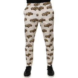 Off White Cars Cotton Skinny Men Denim Jeans