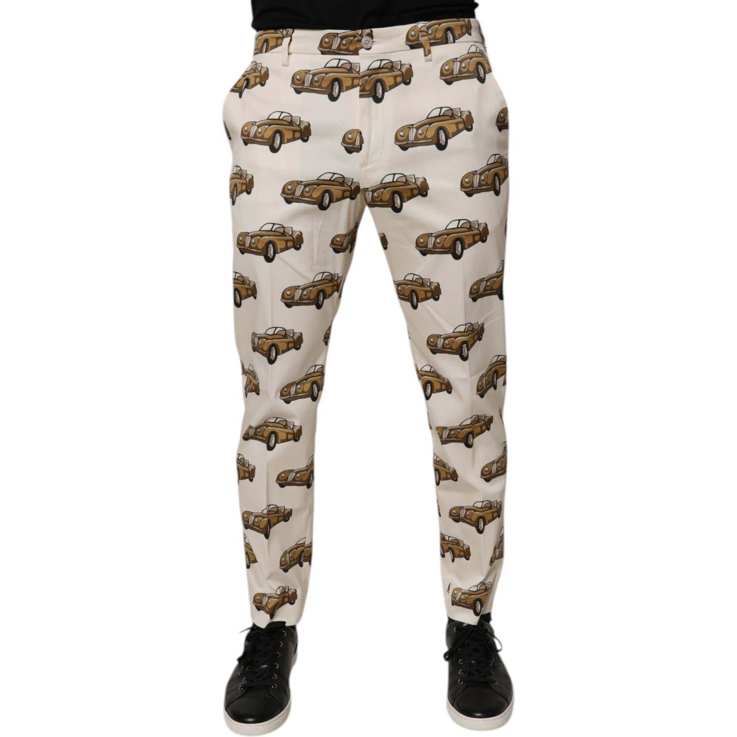 Off White Cars Cotton Skinny Men Denim Jeans