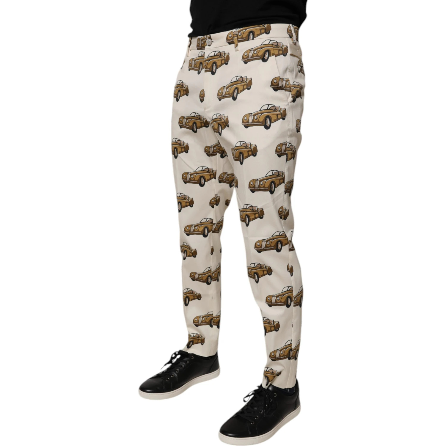 Off White Cars Cotton Skinny Men Denim Jeans