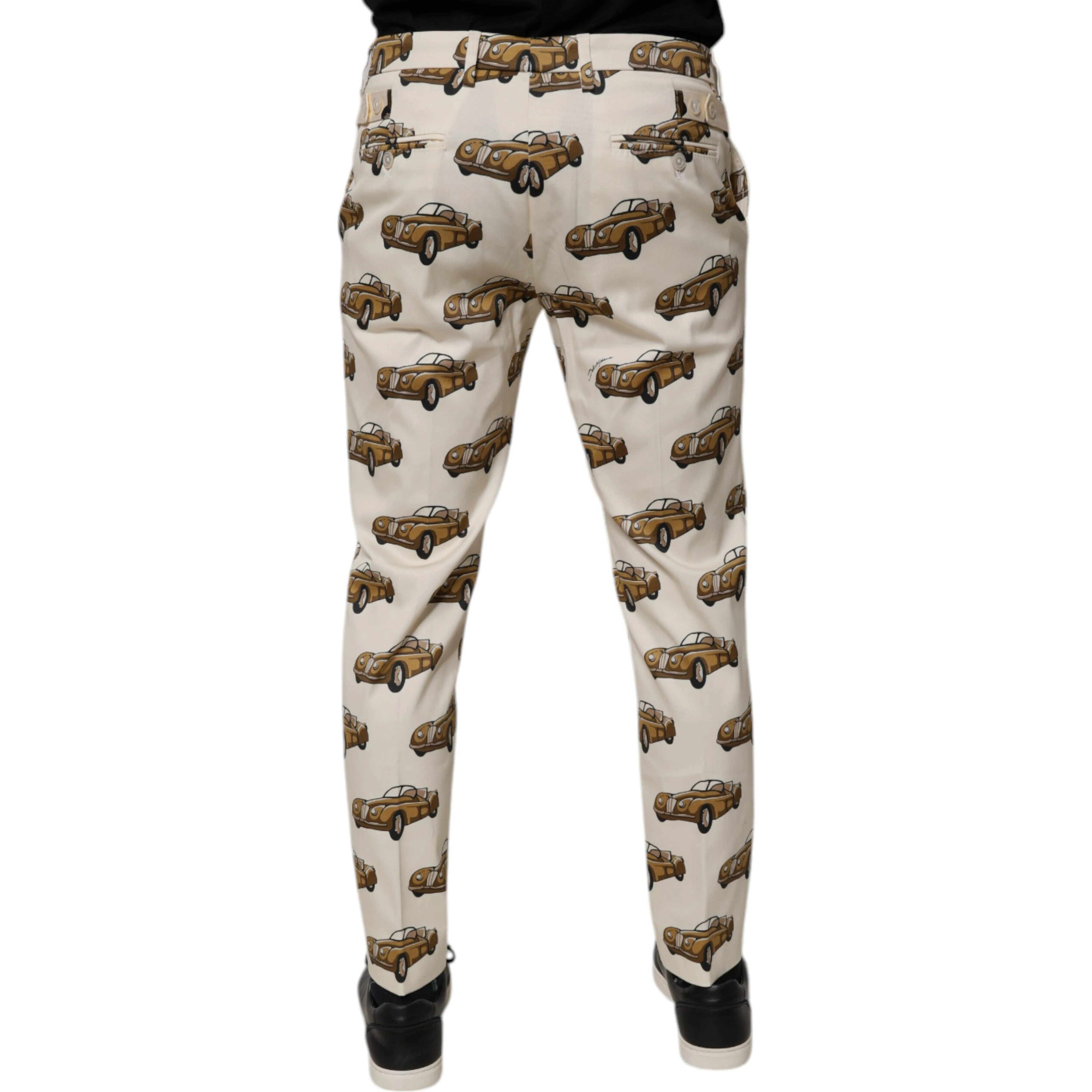 Off White Cars Cotton Skinny Men Denim Jeans