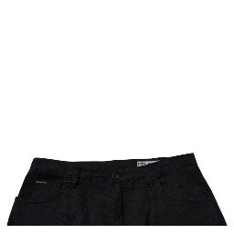 Dark Blue Cotton Stretch Loose Men Denim Jeans