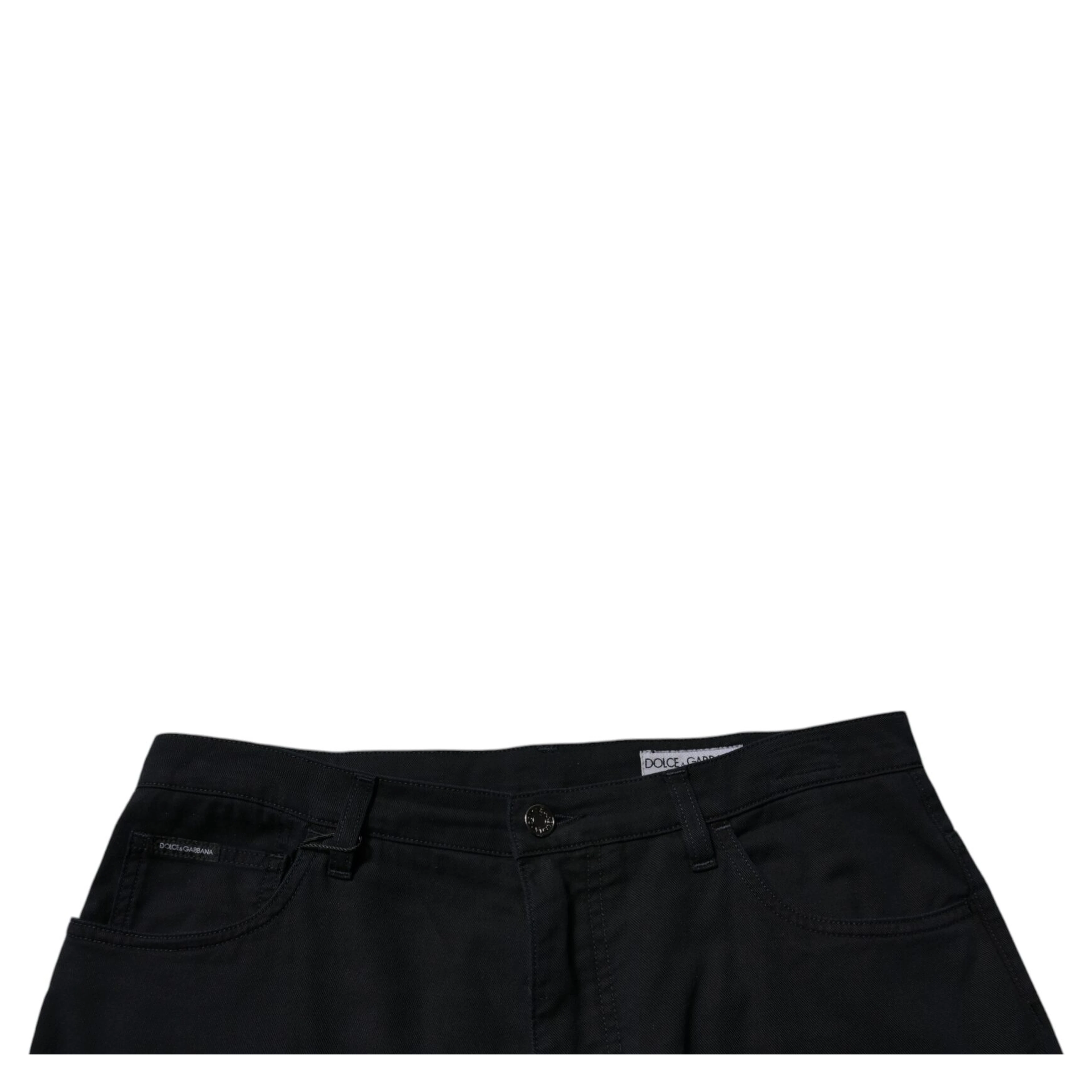 Dark Blue Cotton Stretch Loose Men Denim Jeans