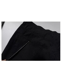 Dark Blue Cotton Stretch Loose Men Denim Jeans