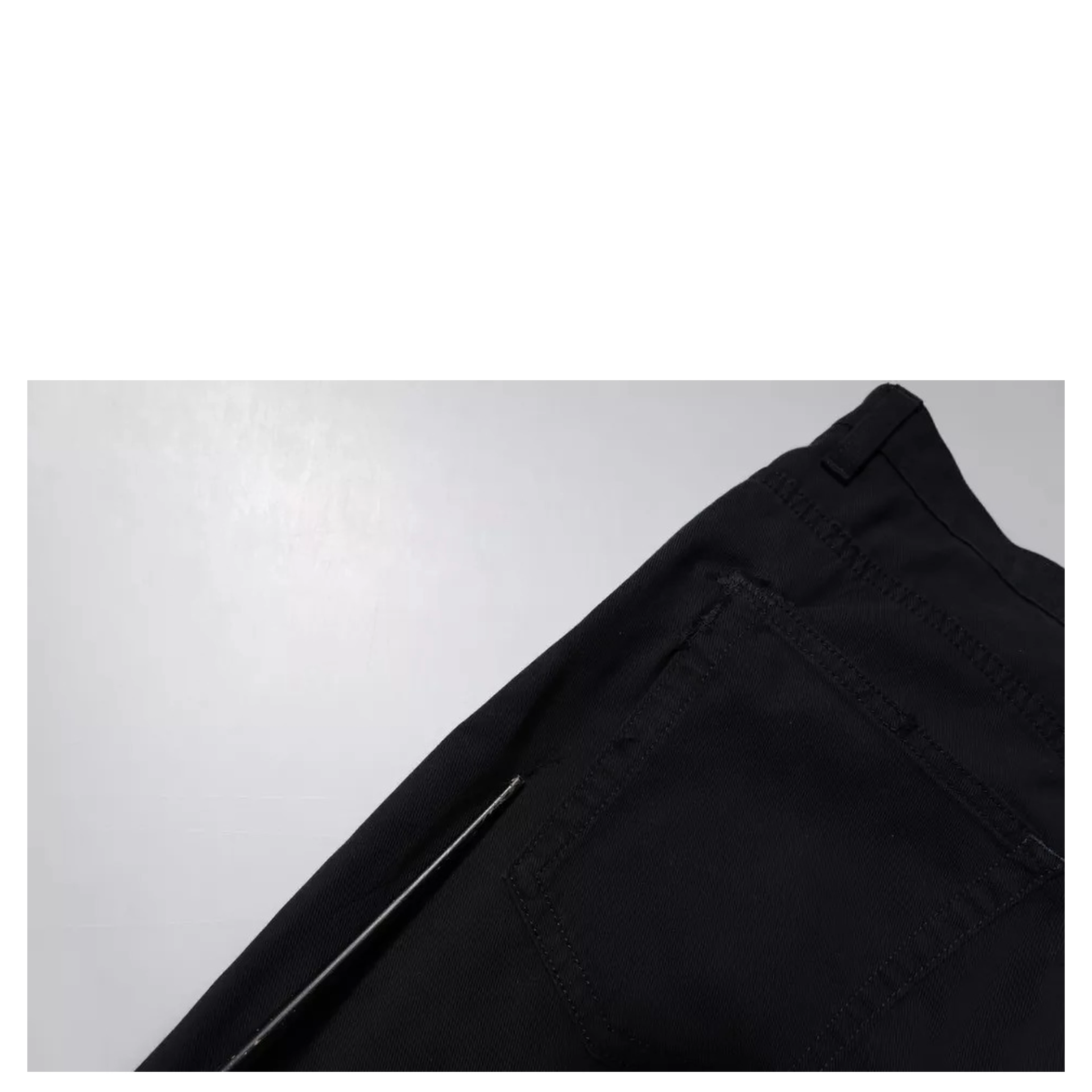Dark Blue Cotton Stretch Loose Men Denim Jeans
