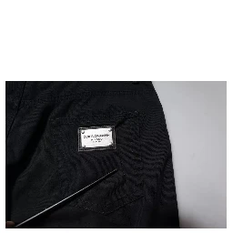 Dark Blue Cotton Stretch Loose Men Denim Jeans