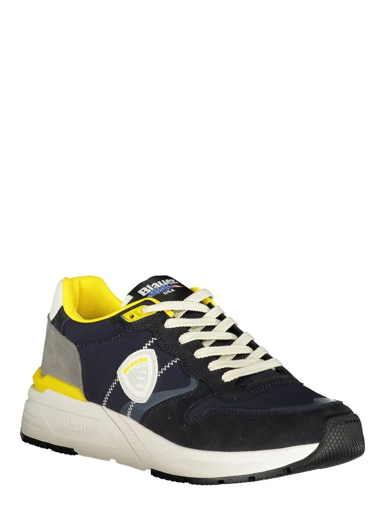 Ray Panelled Lace-up Sneakers In Blue alternative