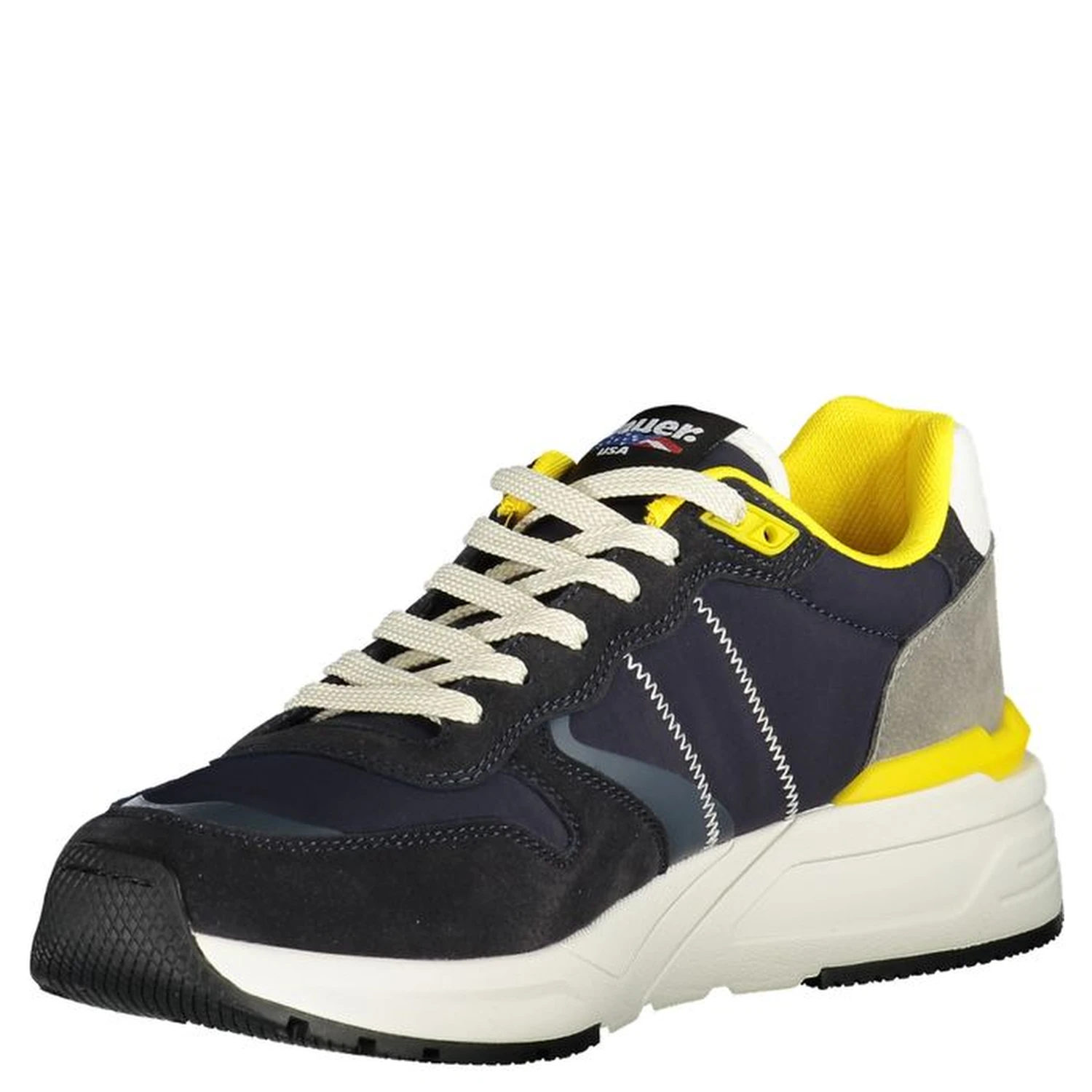 Ray Panelled Lace-up Sneakers In Blue