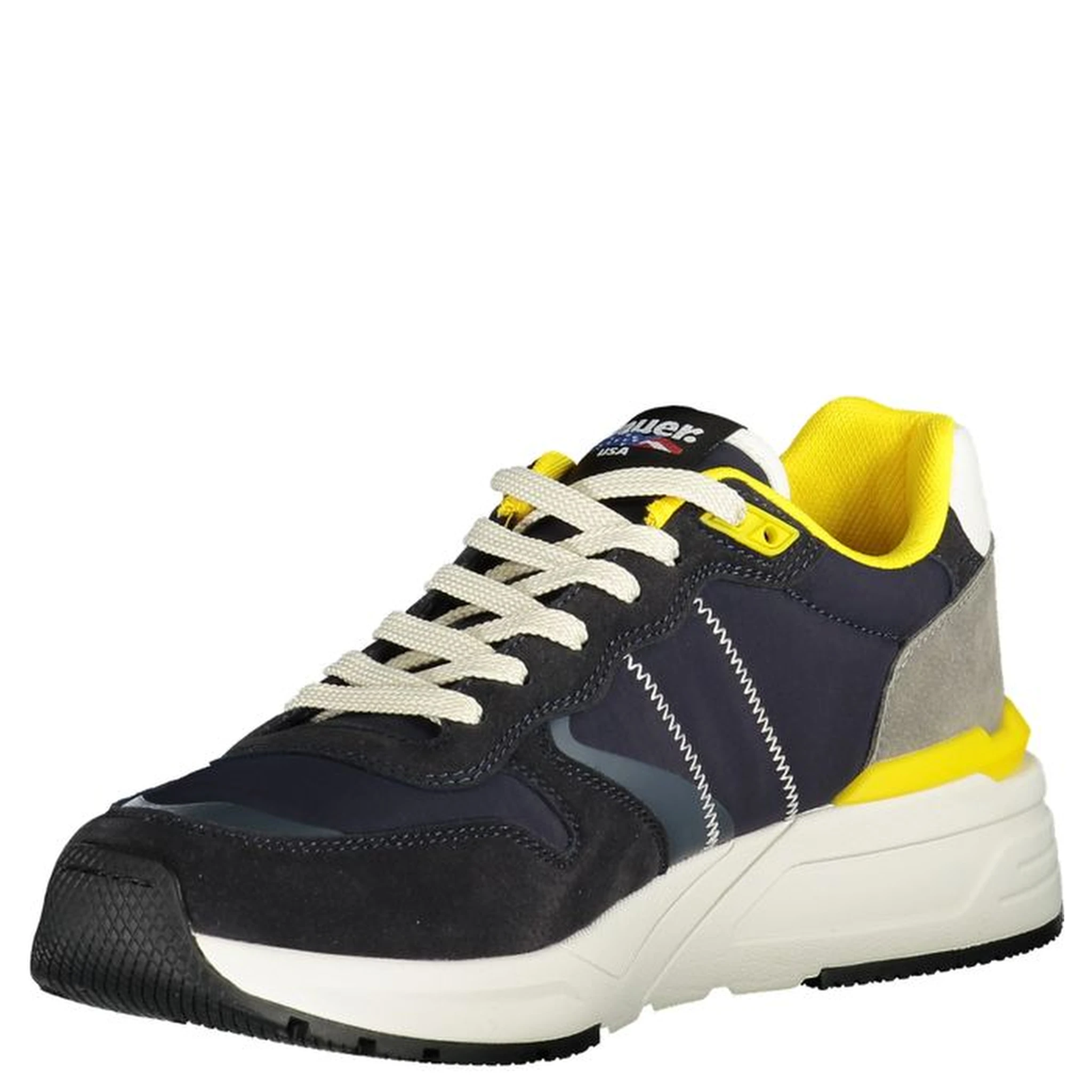 Ray Panelled Lace-up Sneakers In Blue