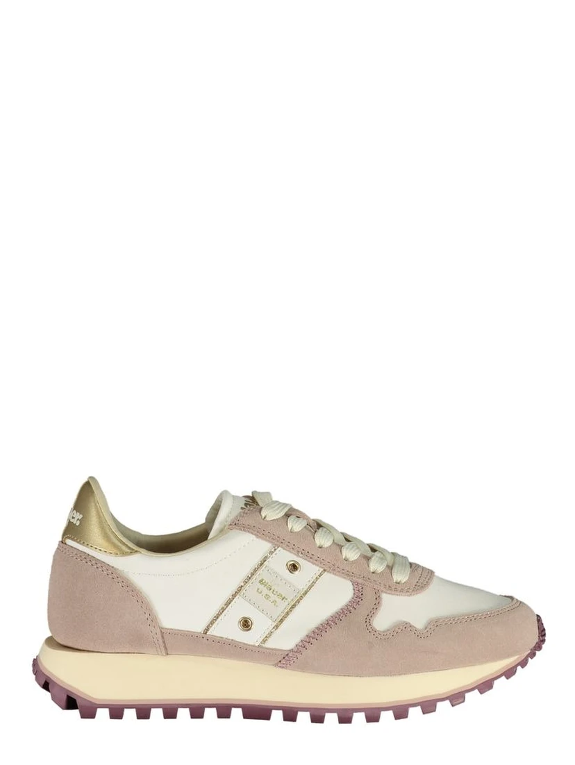 حذاء رياضي أبيض من البوليستر