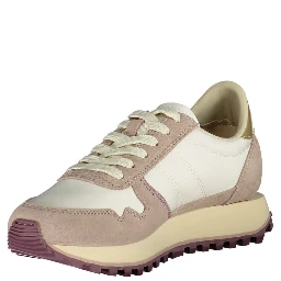 حذاء رياضي أبيض من البوليستر