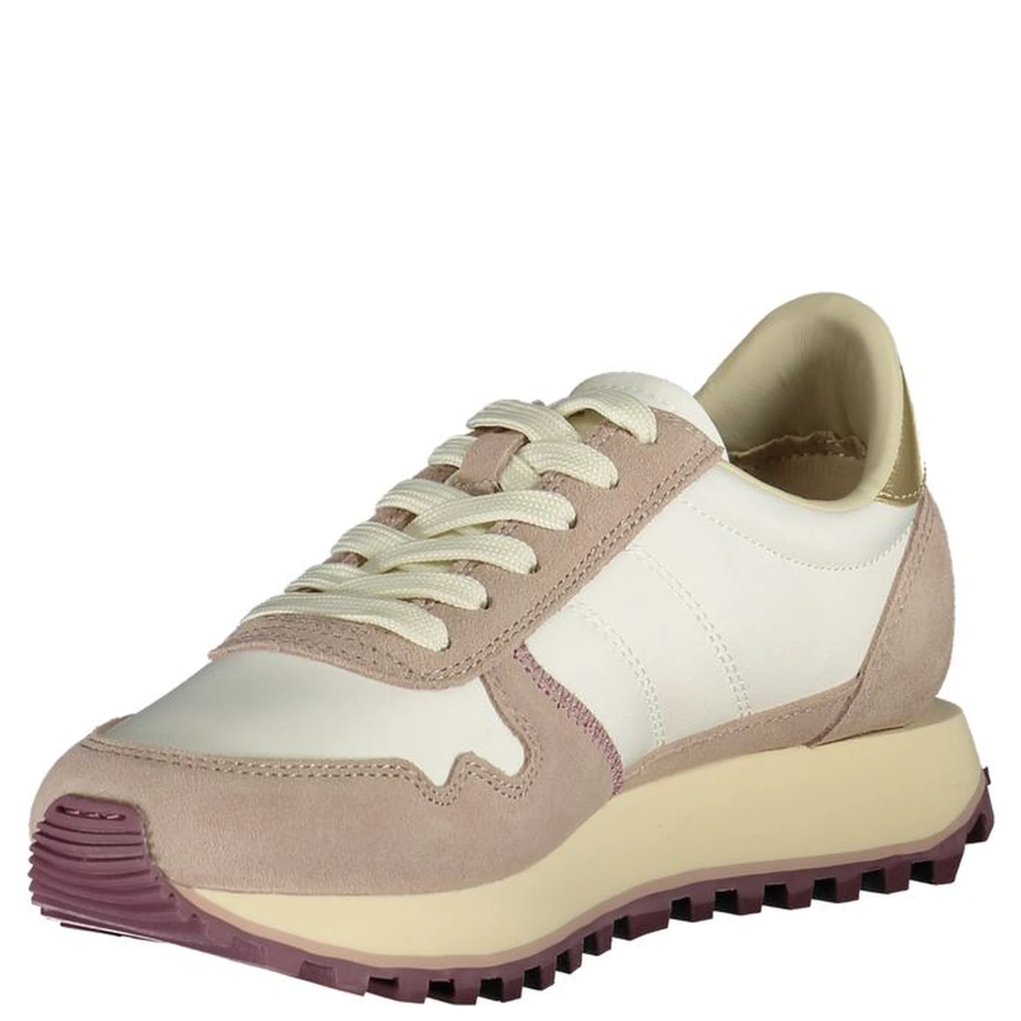 حذاء رياضي أبيض من البوليستر