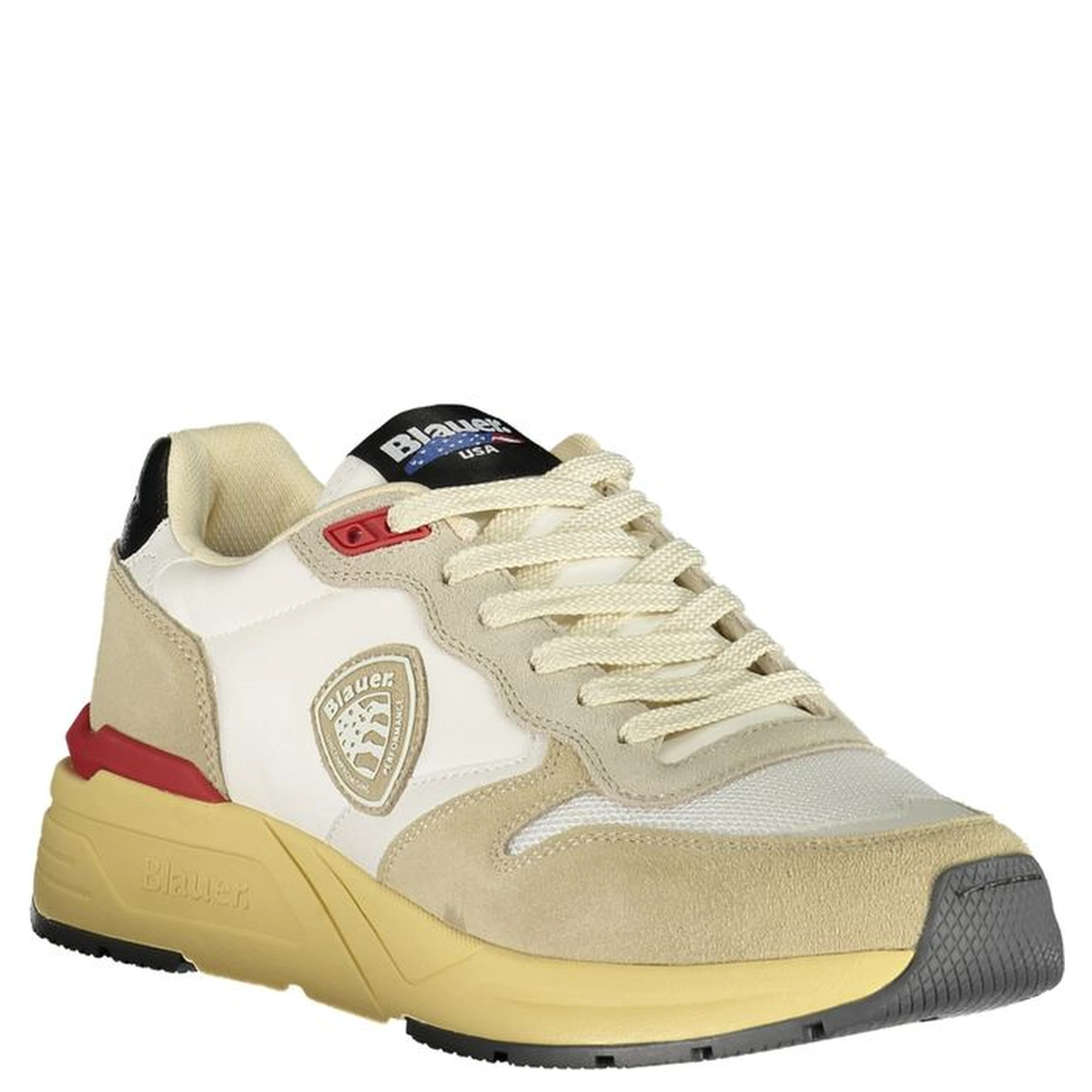 Beige Polyester Sneaker