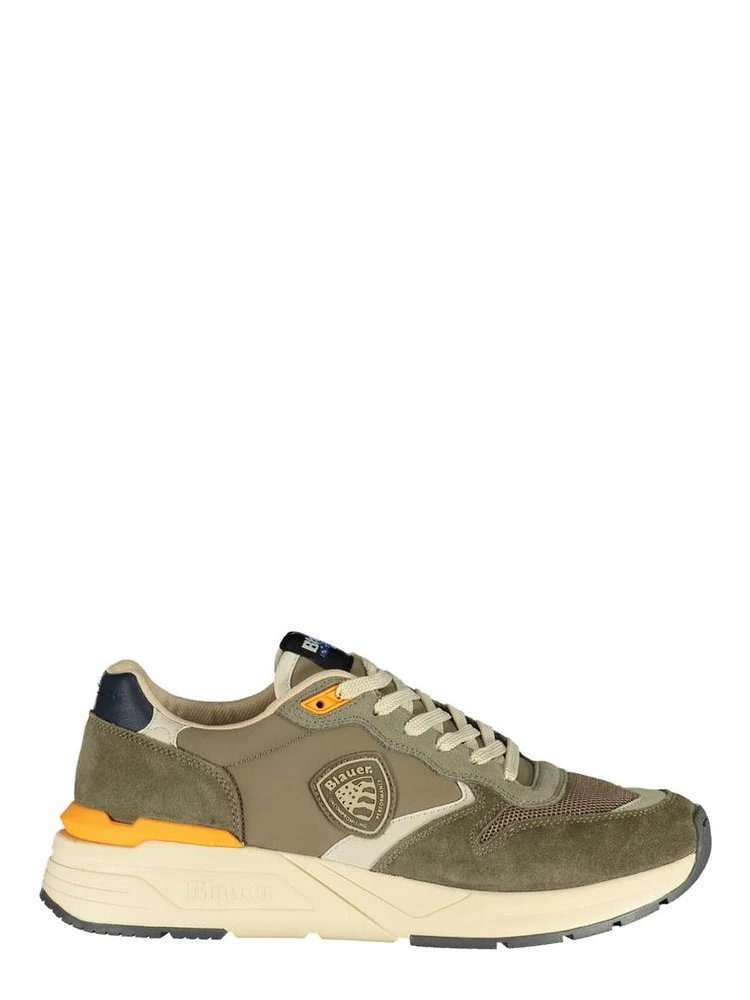 leather panel sneakers