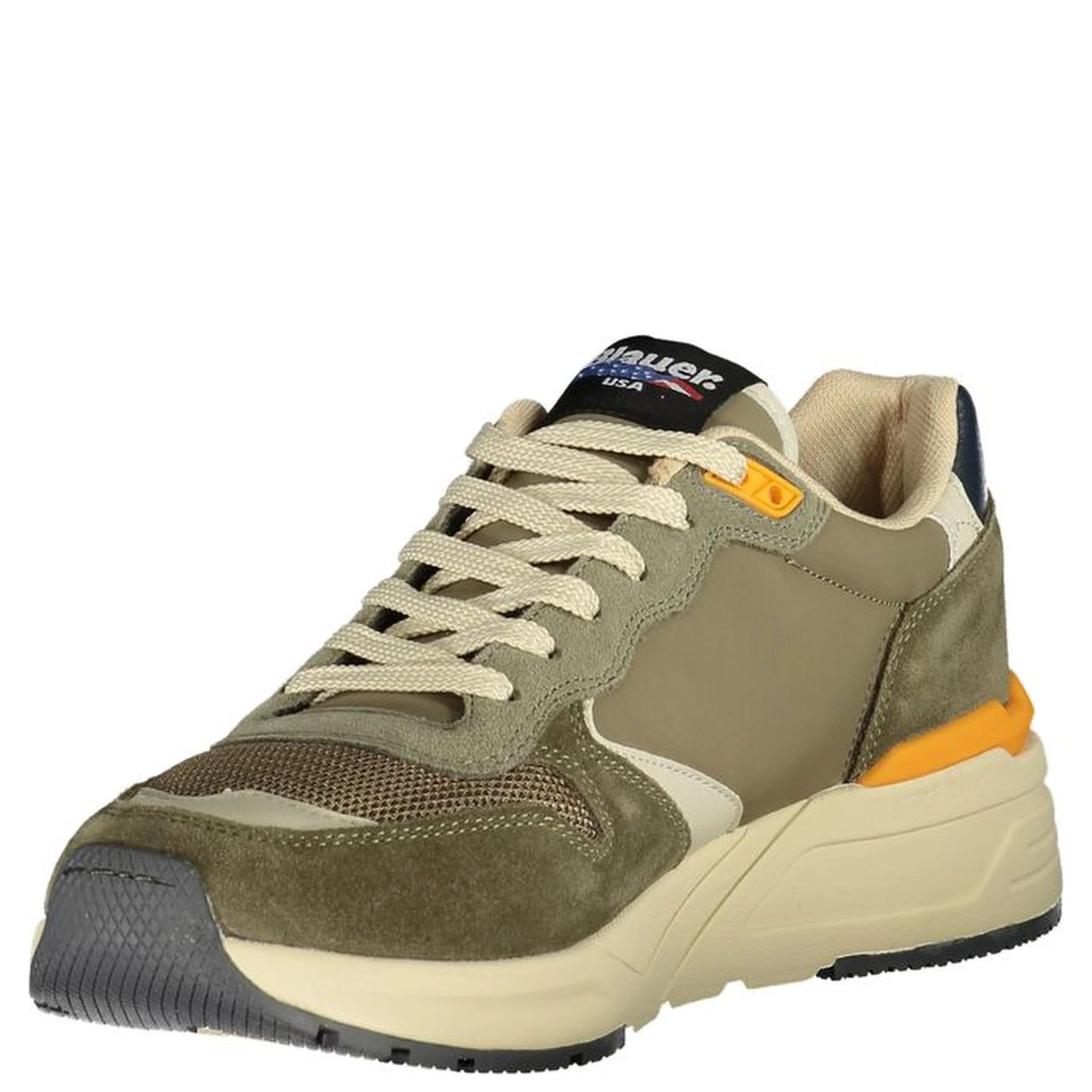 leather panel sneakers