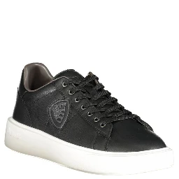 Black Polyester Sneaker
