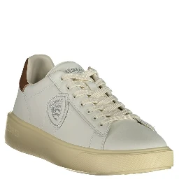 White Polyester Sneaker