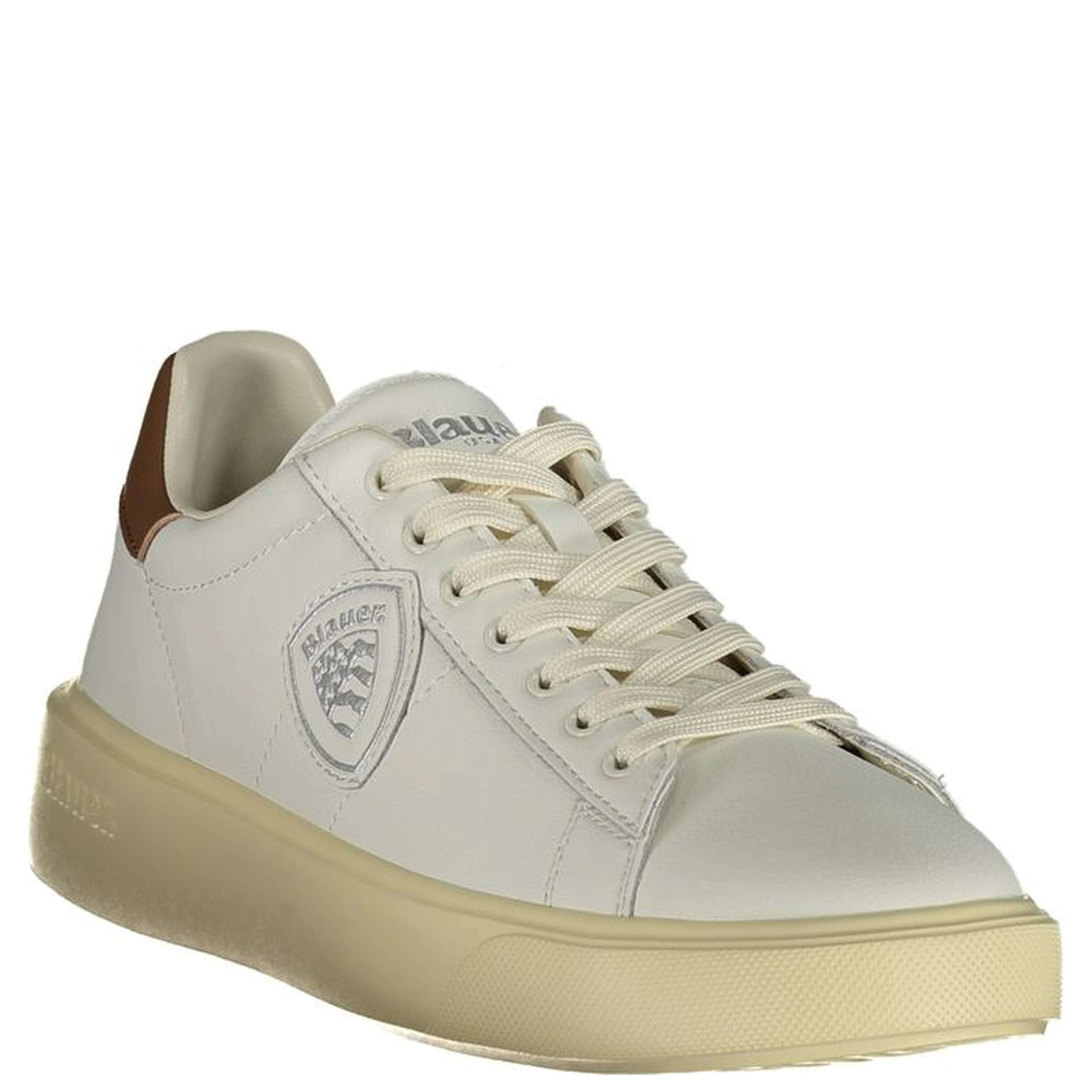 White Polyester Sneaker