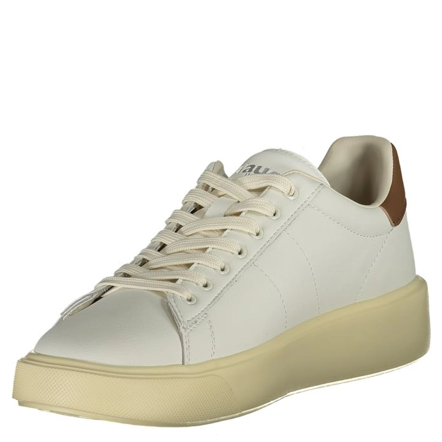 White Polyester Sneaker