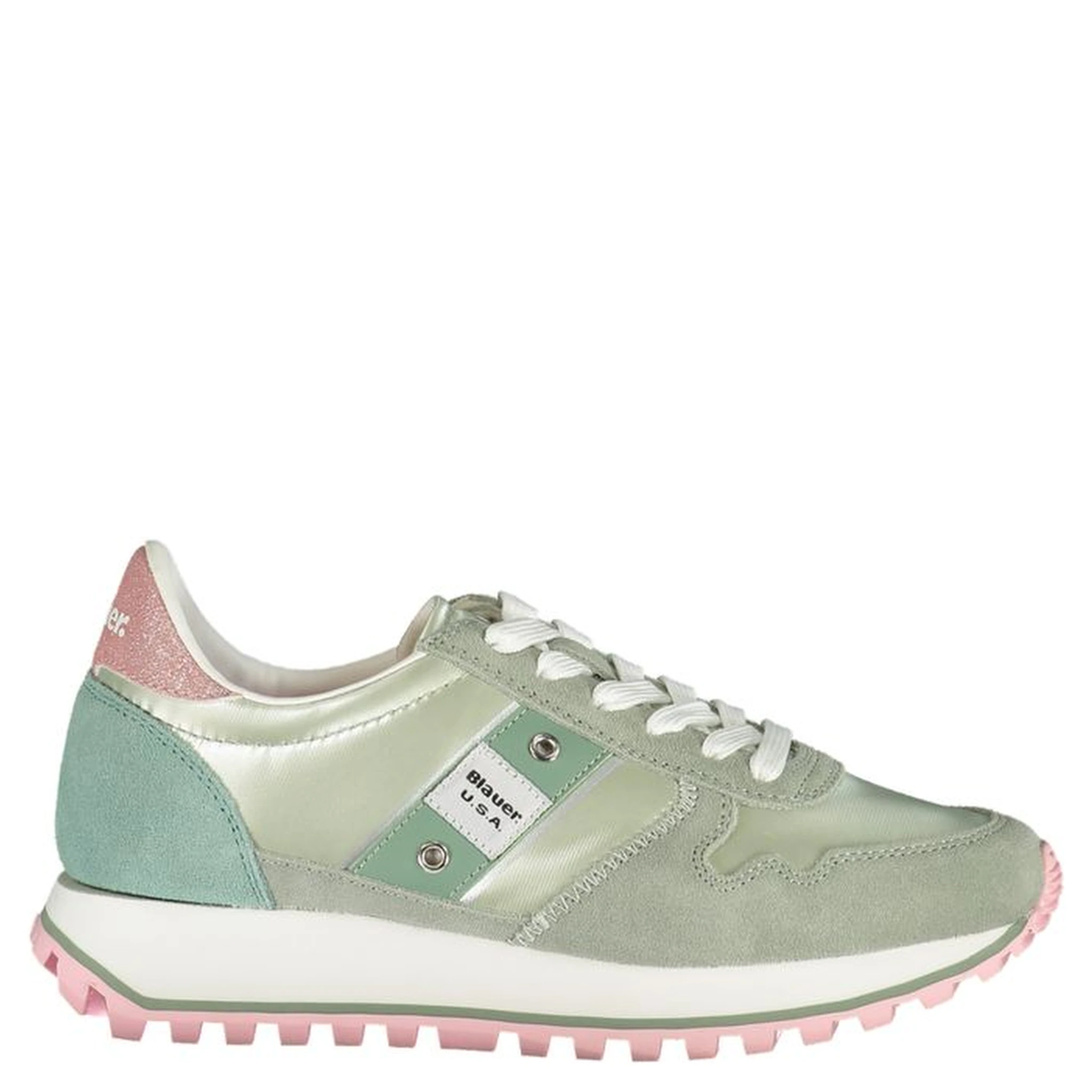 Blauer Green Polyester Women Sneaker