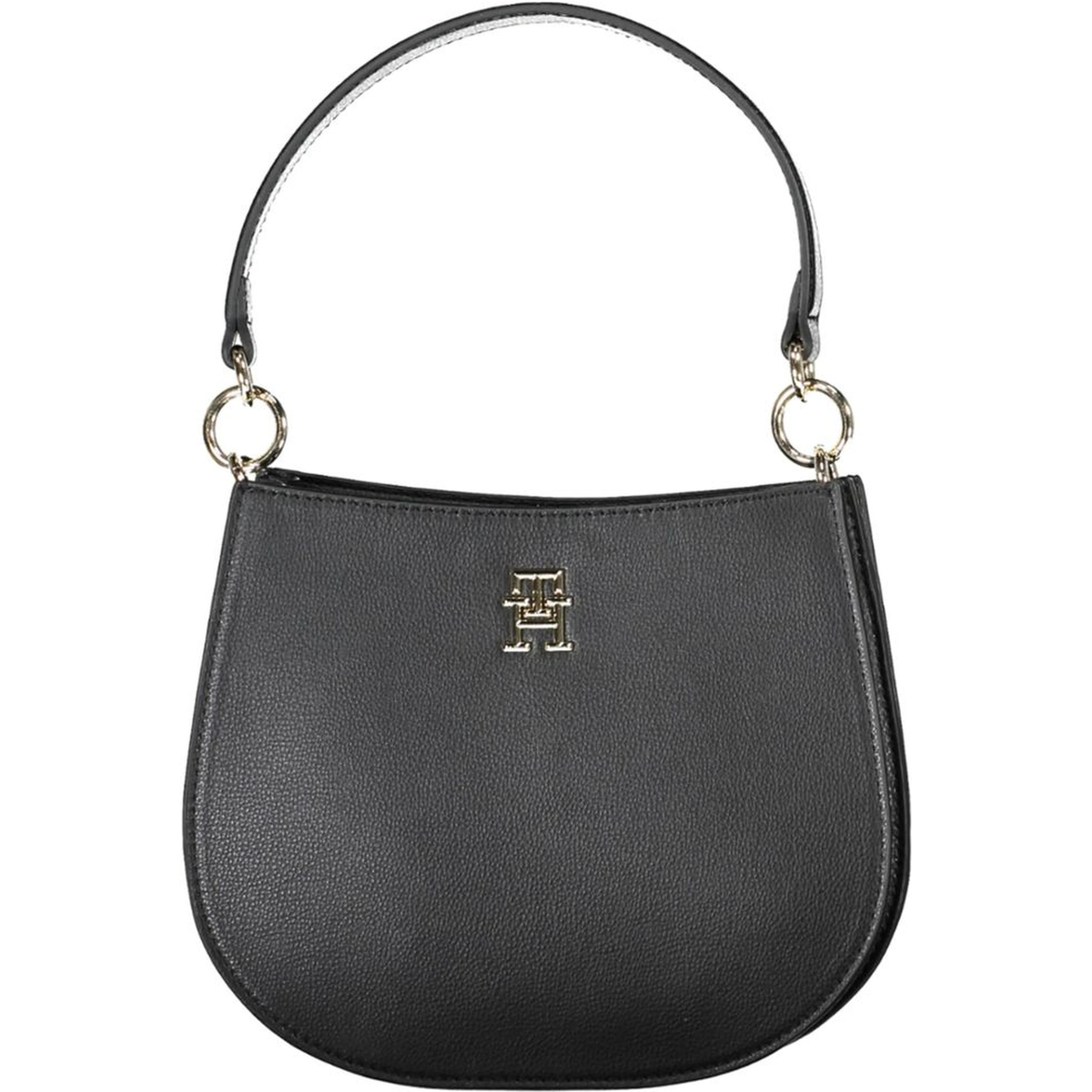 Black Polyester Handbag