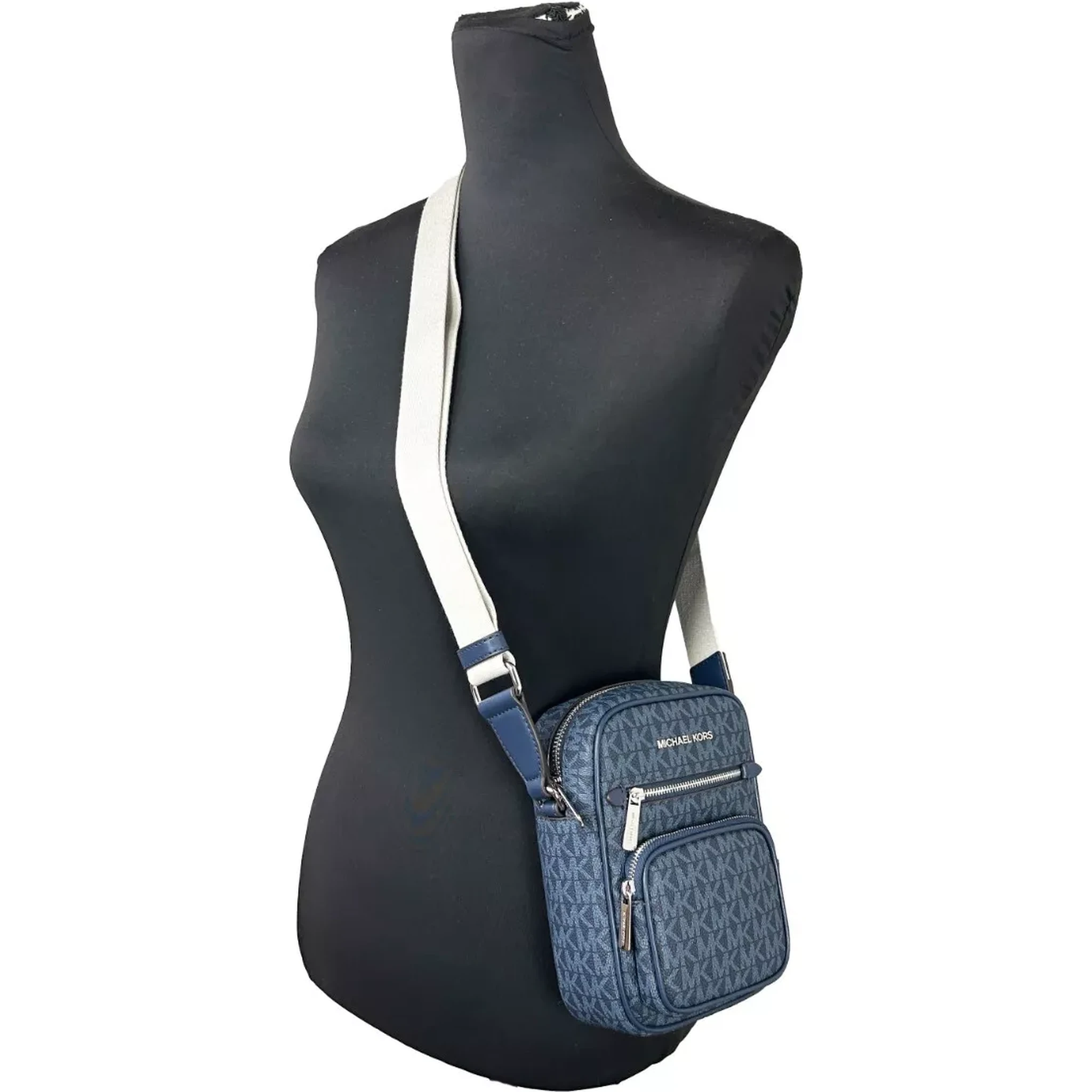 North South Medium Crossbody Bag Navy Blue