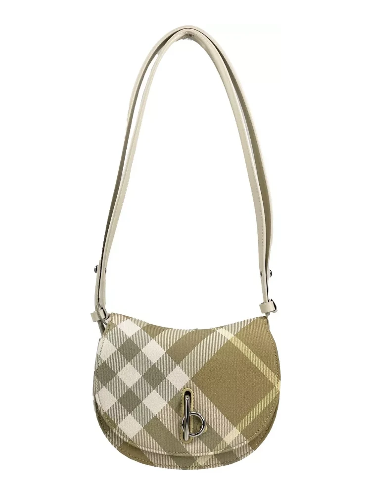 Mini Check Rocking Horse Crossbody Bag Purse