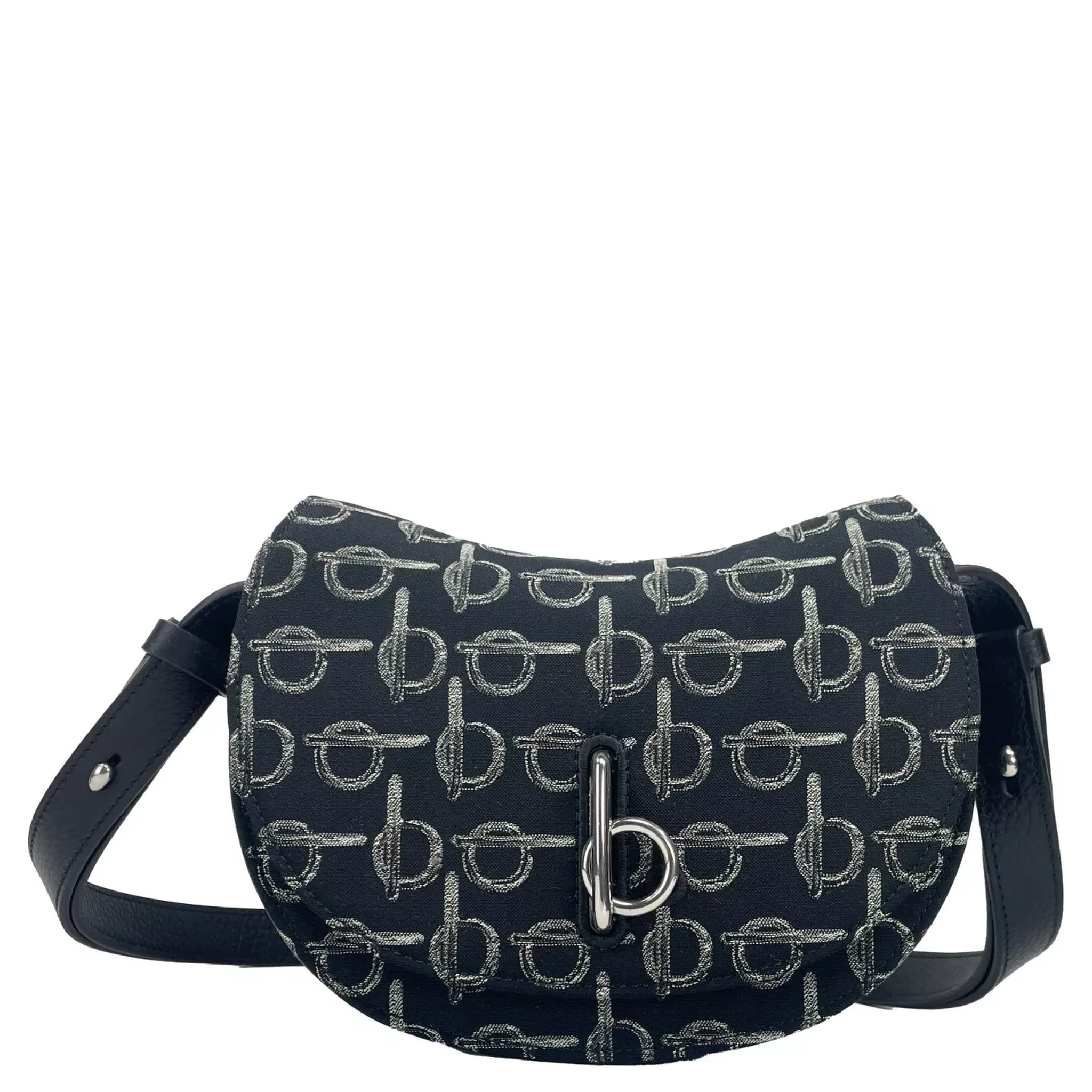 Mini Rocking Horse Crossbody Bag Purse Black