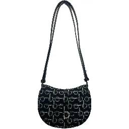 Mini Rocking Horse Crossbody Bag Purse Black