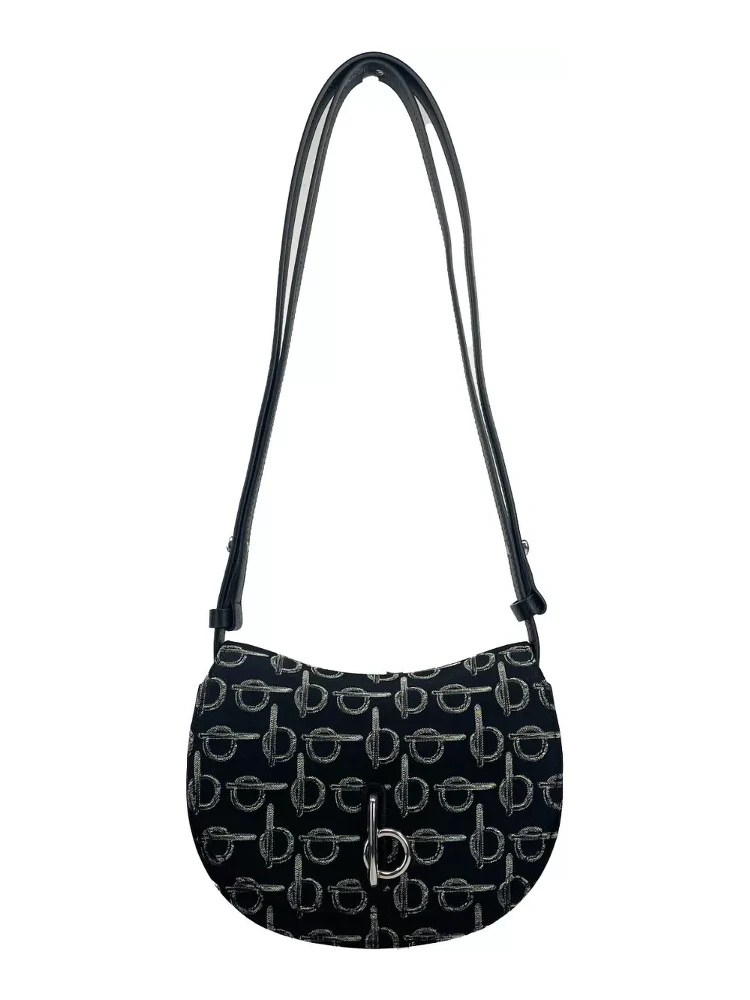 Mini Rocking Horse Crossbody Bag Purse Black alternative