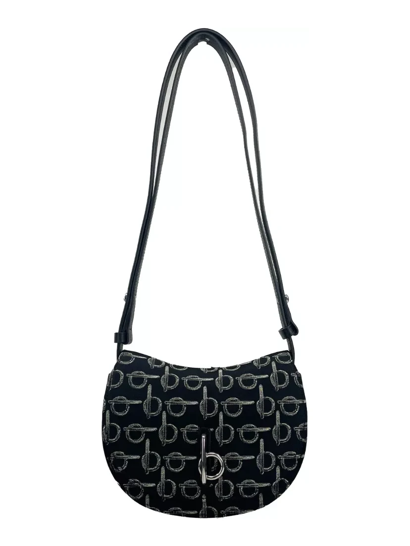 Mini Rocking Horse Crossbody Bag Purse Black