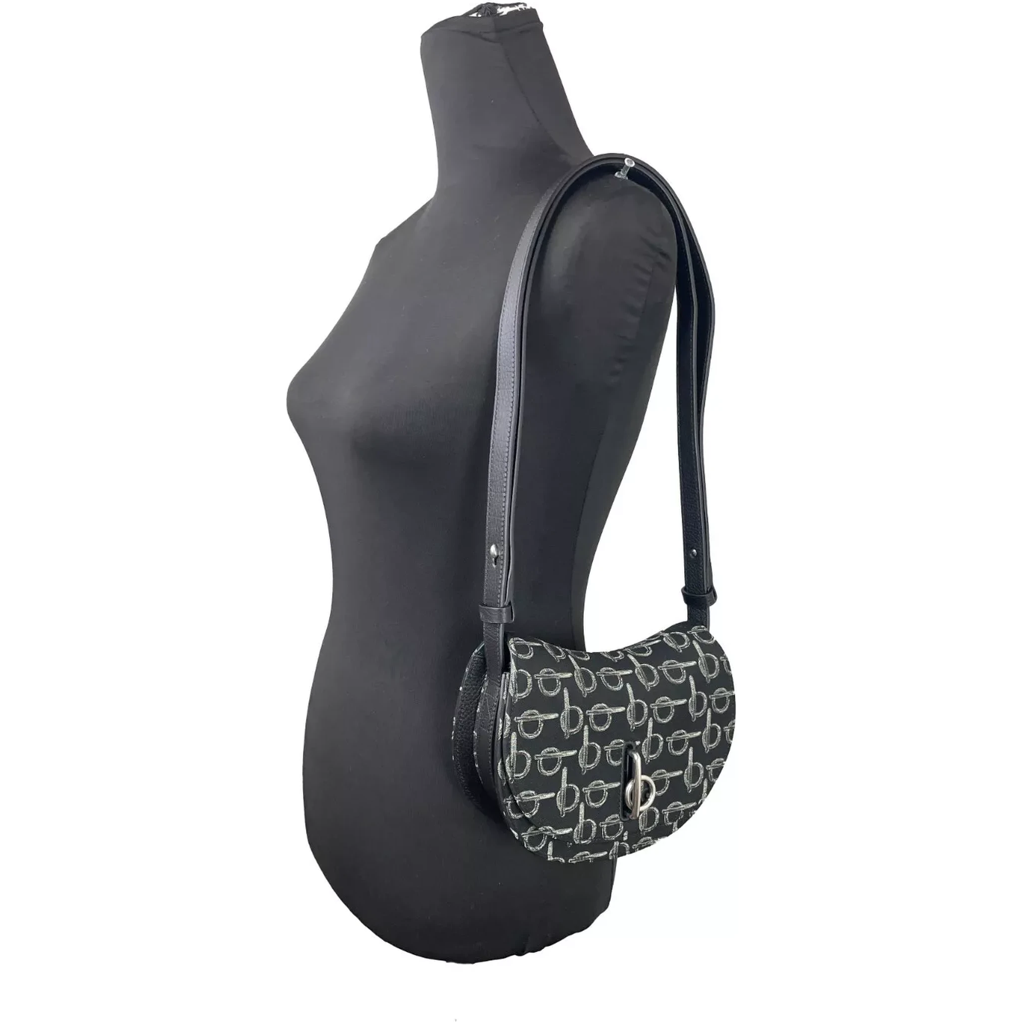 Mini Rocking Horse Crossbody Bag Purse Black