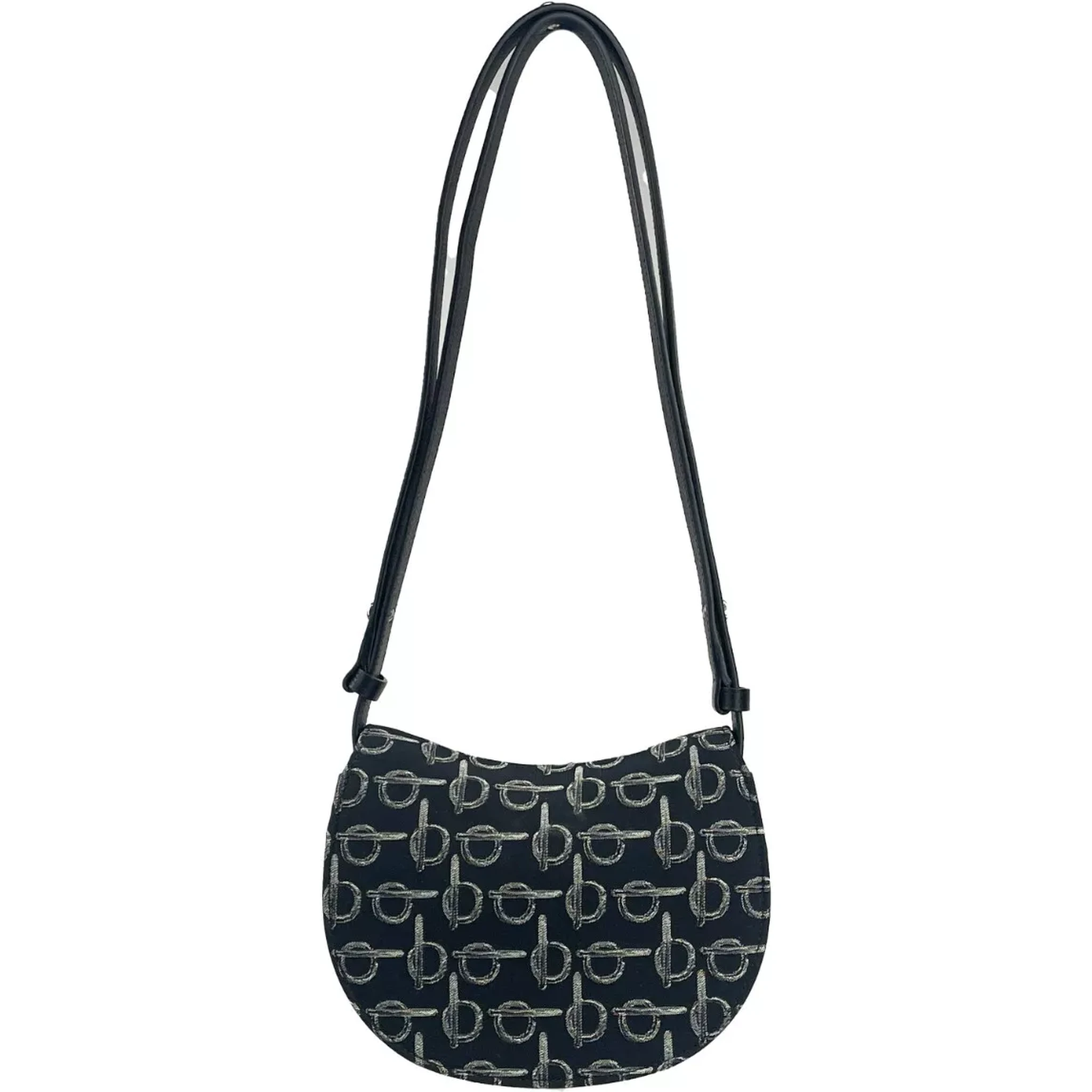 Mini Rocking Horse Crossbody Bag Purse Black