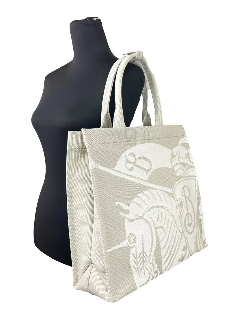 EKD Canvas Tote Bag With Coin Pouch Beige