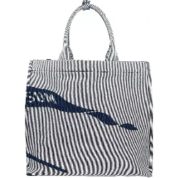 Navy EKD Canvas Tote Bag With Coin Pouch