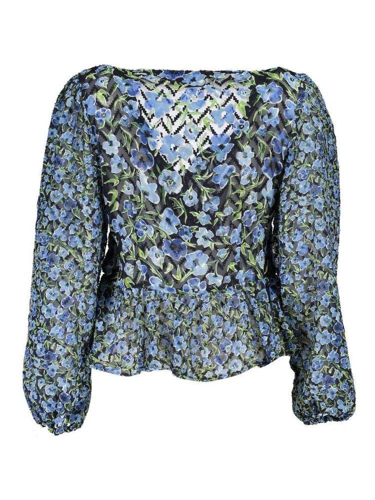 Blue Polyester Pattern Shirt alternative