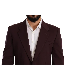Purple Cotton Blazer