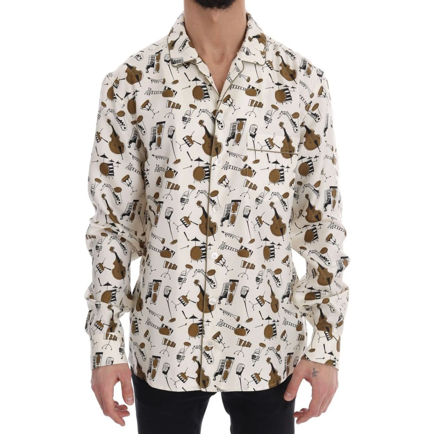 Multicolor Silk Pattern Shirt