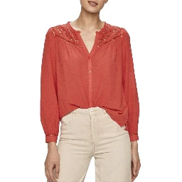 Red Viscose Blouse