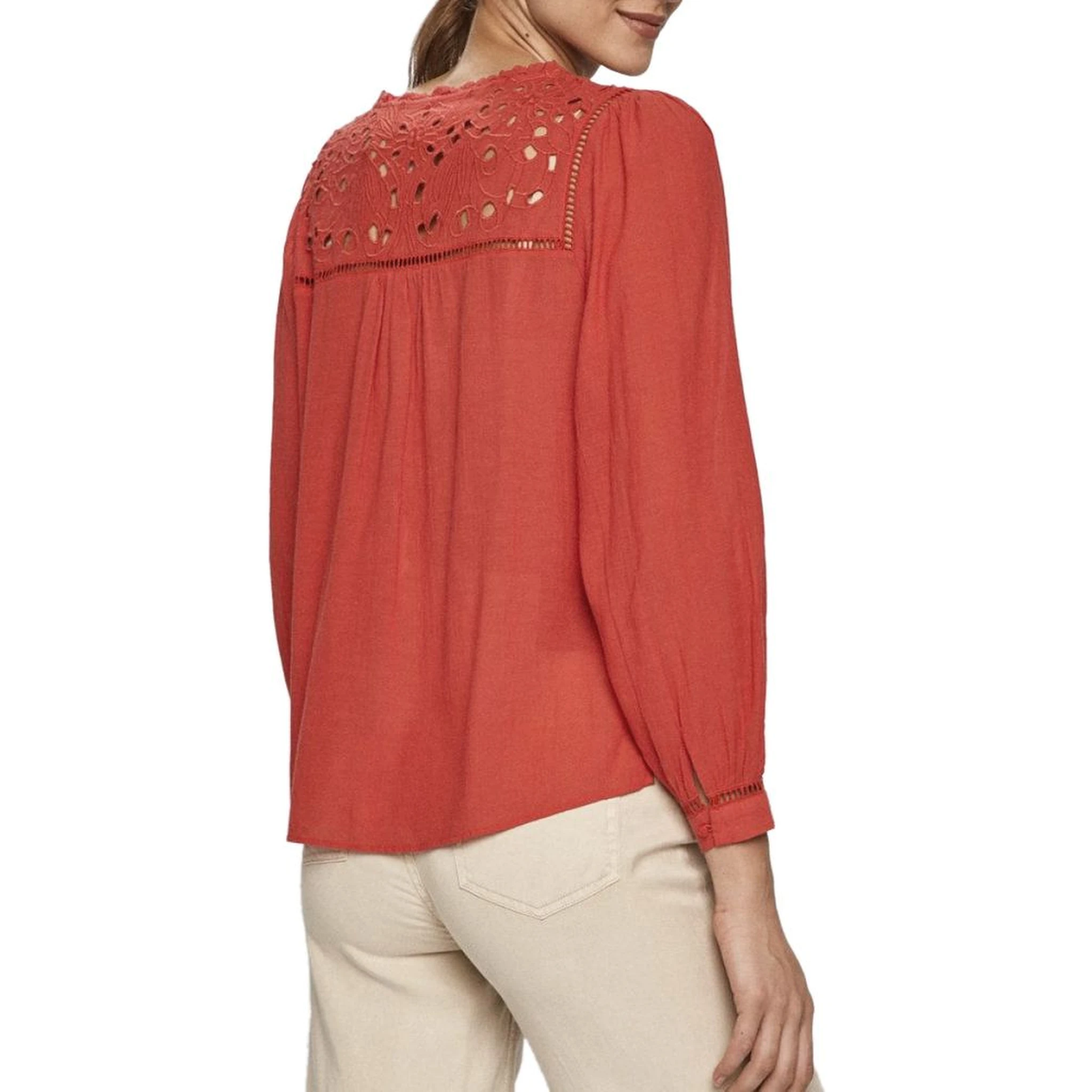Red Viscose Blouse