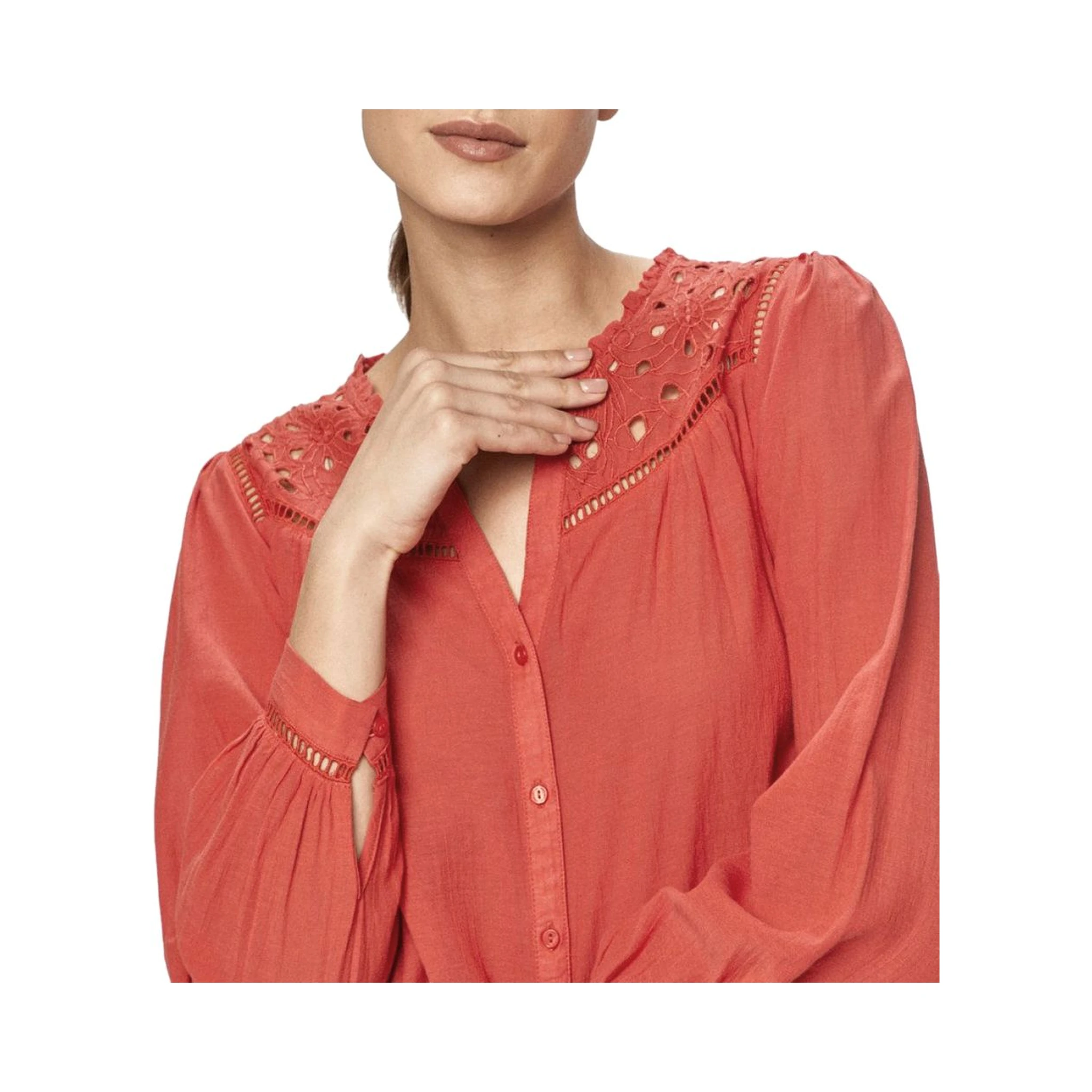 Red Viscose Blouse