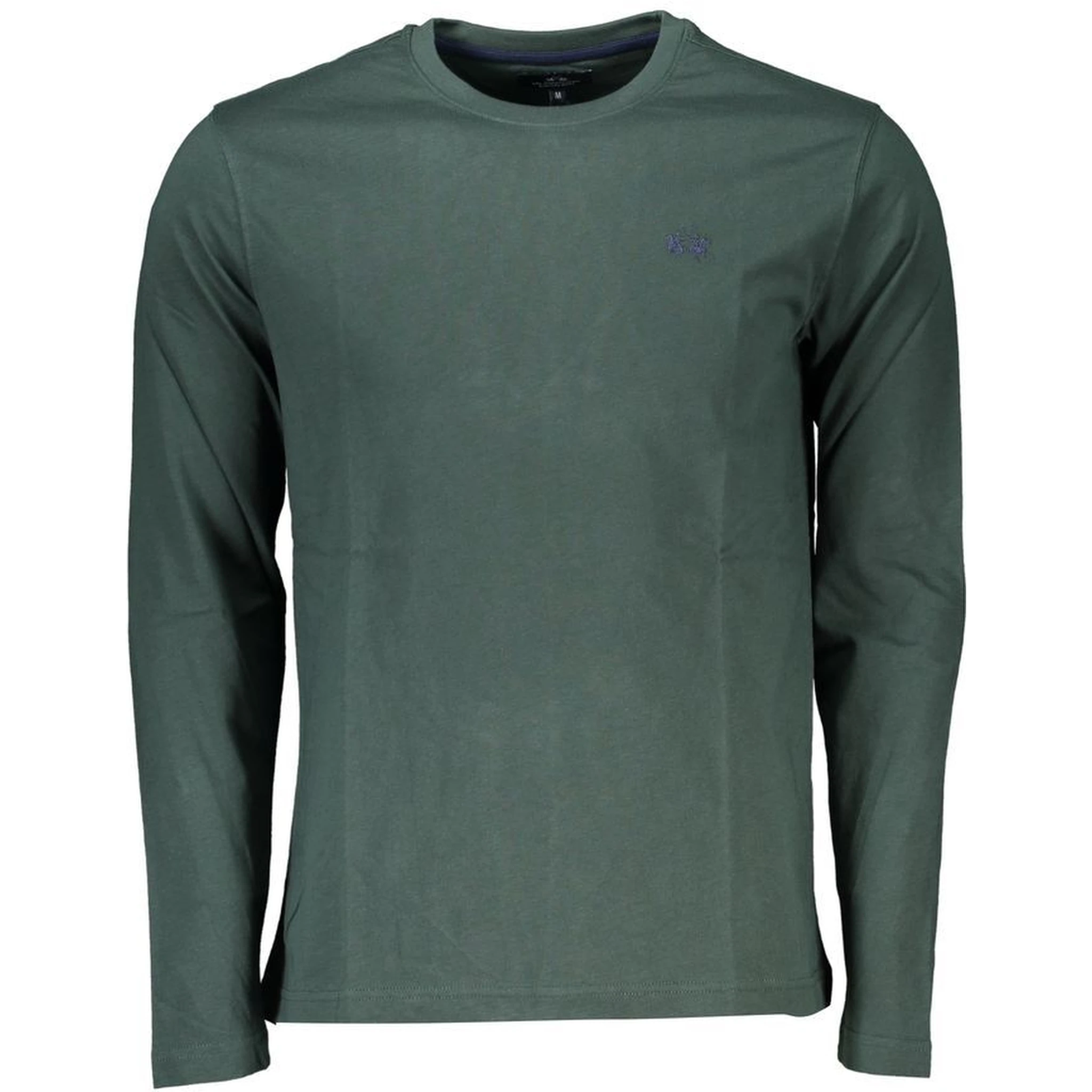 Green Cotton Long Sleeve T-Shirt