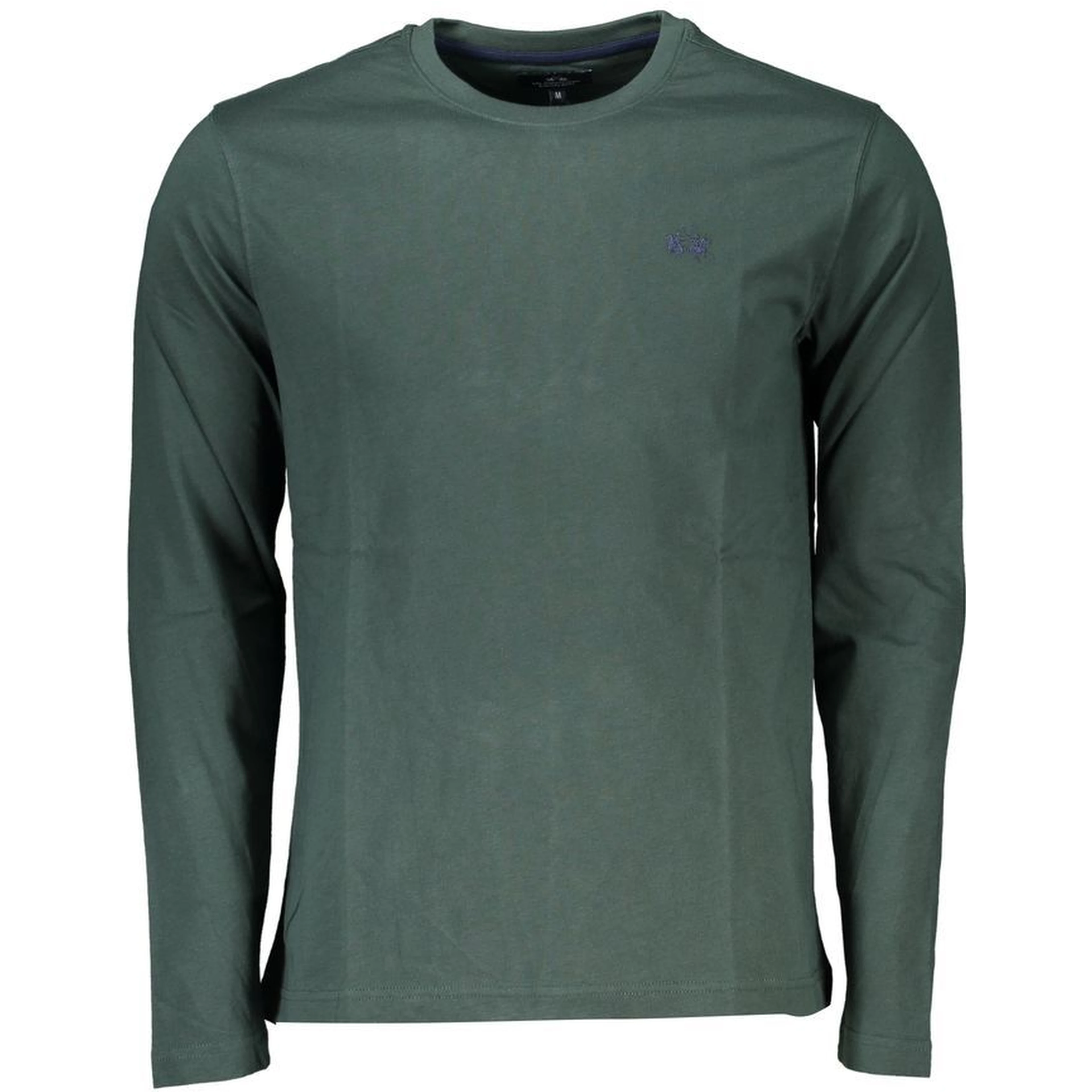 Green Cotton Long Sleeve T-Shirt