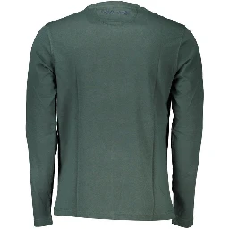 Green Cotton Long Sleeve T-Shirt