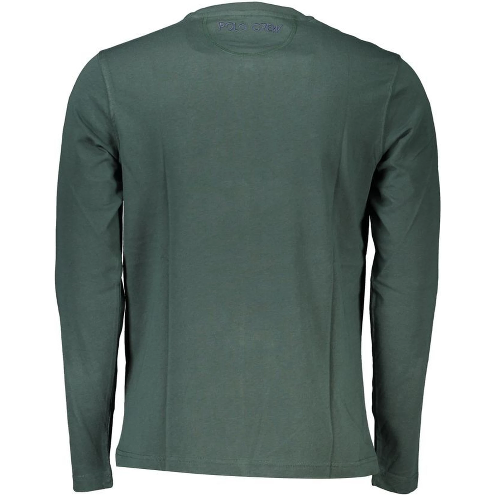 Green Cotton Long Sleeve T-Shirt