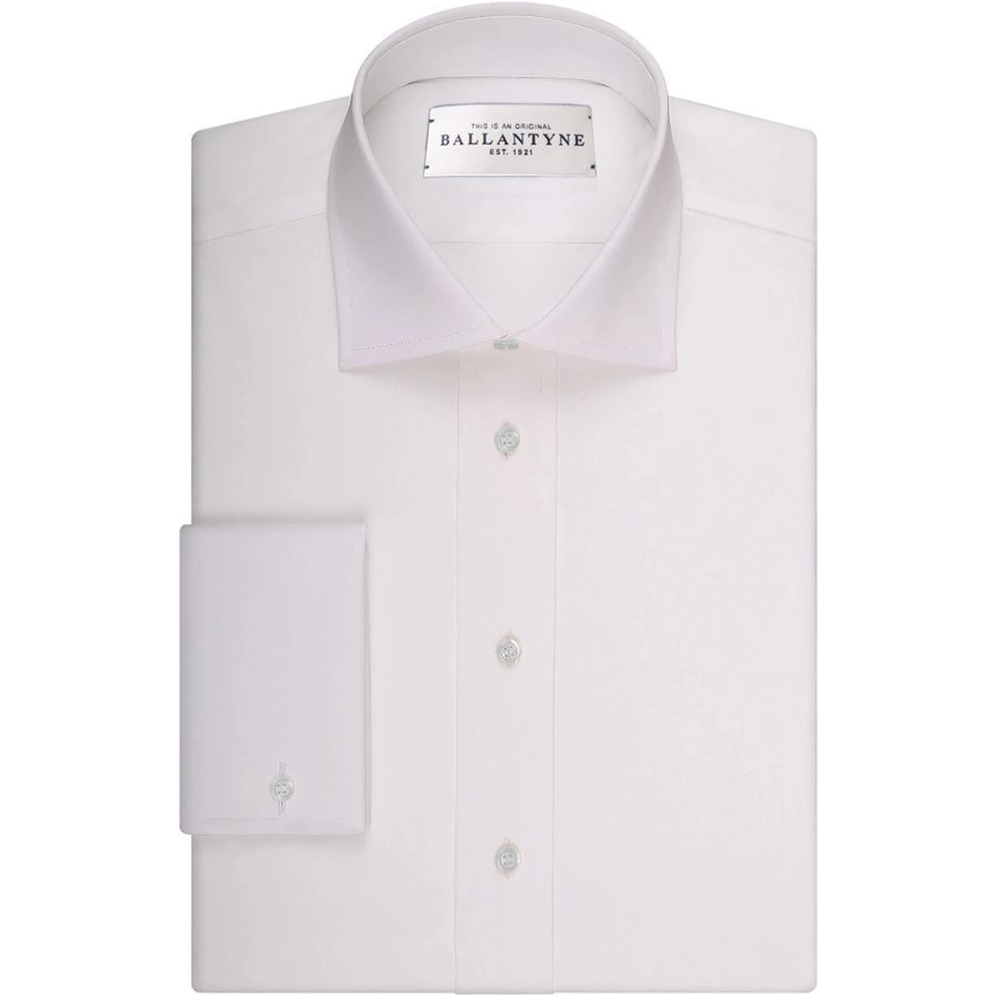 White Cotton Dress Shirt