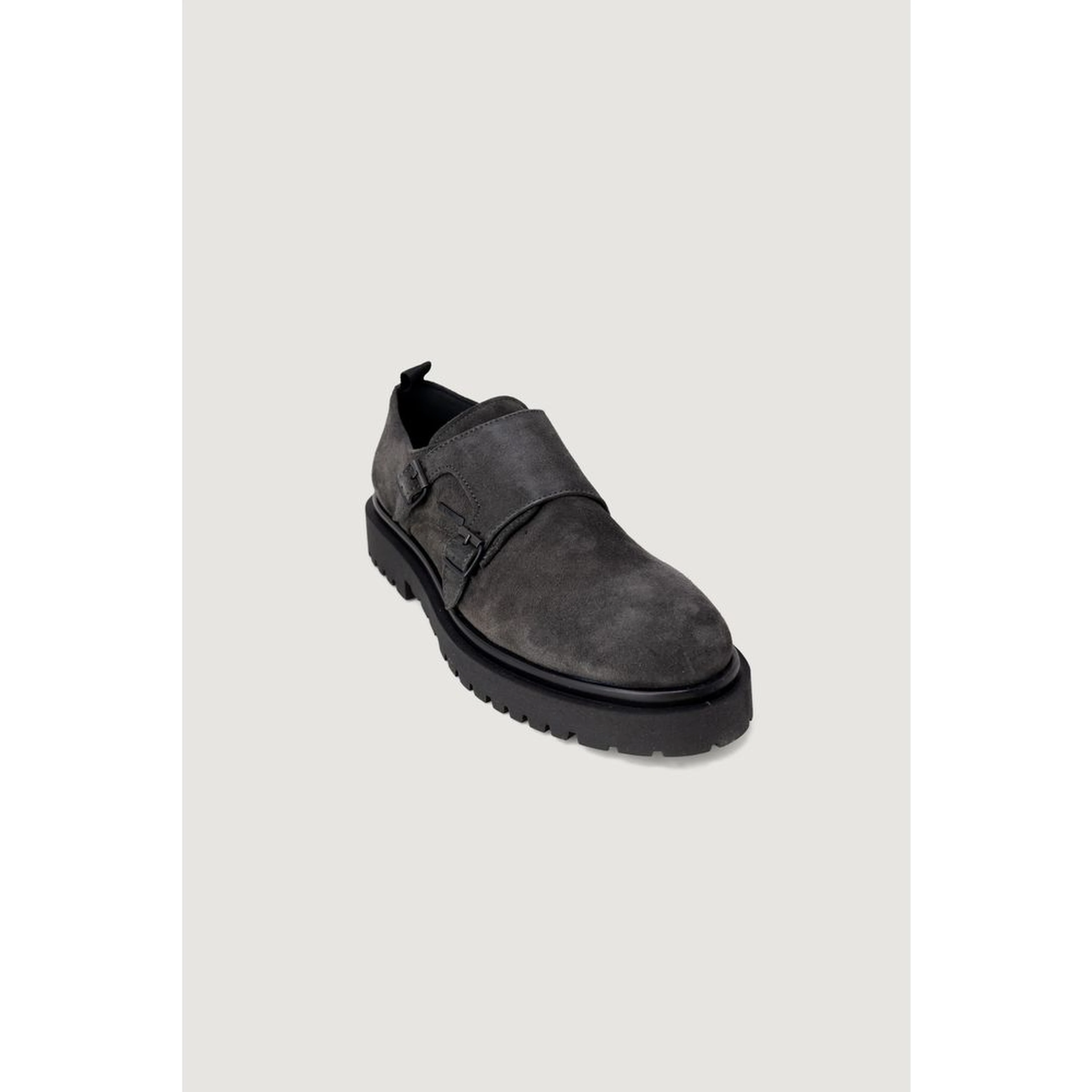 Black Leather Flat Boots
